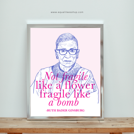 RBG - Fragile Like a Bomb Art Print