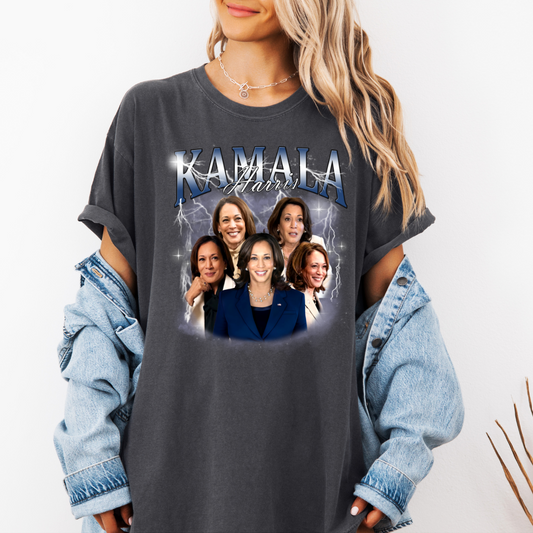 Kamala Harris Collage Shirt - 90s Vintage Look Unisex Shirt